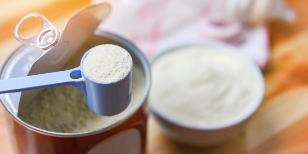 Antibióticos en leche en polvo